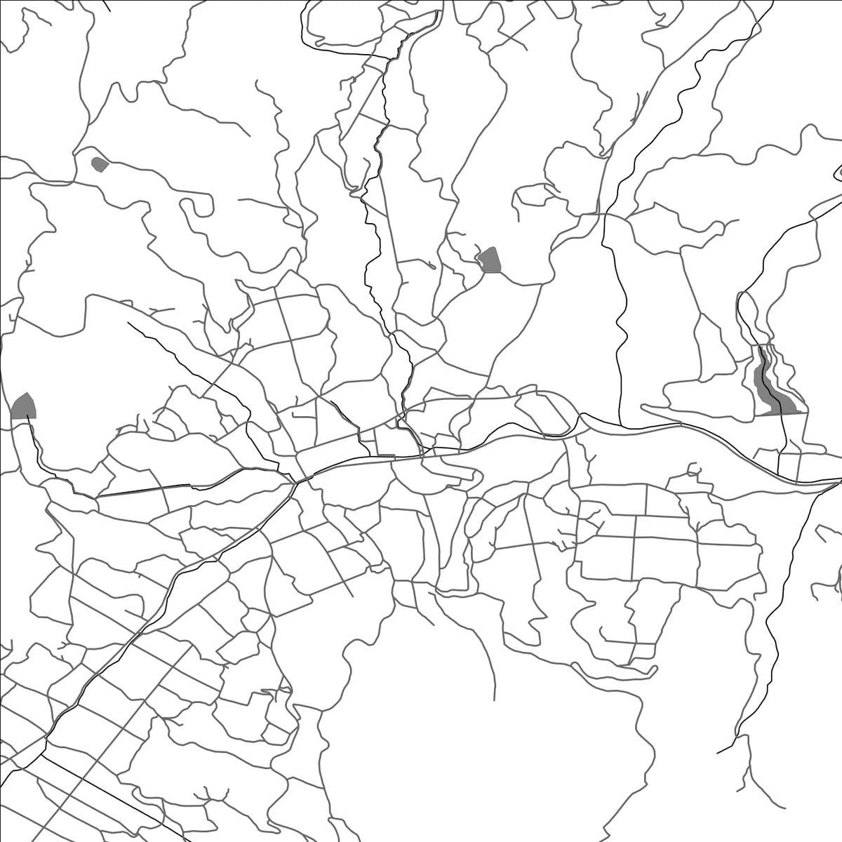 ROAD MAP OF KIBICHUO, JAPAN BY MAPBAKES