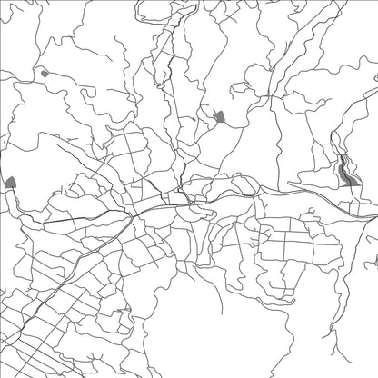 ROAD MAP OF KIBICHUO, JAPAN BY MAPBAKES