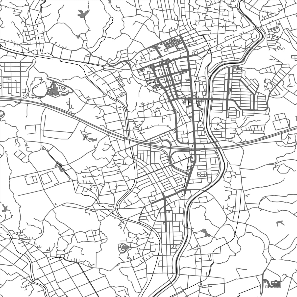 ROAD MAP OF KIKUGAWA, JAPAN BY MAPBAKES