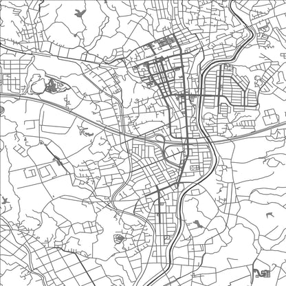 ROAD MAP OF KIKUGAWA, JAPAN BY MAPBAKES
