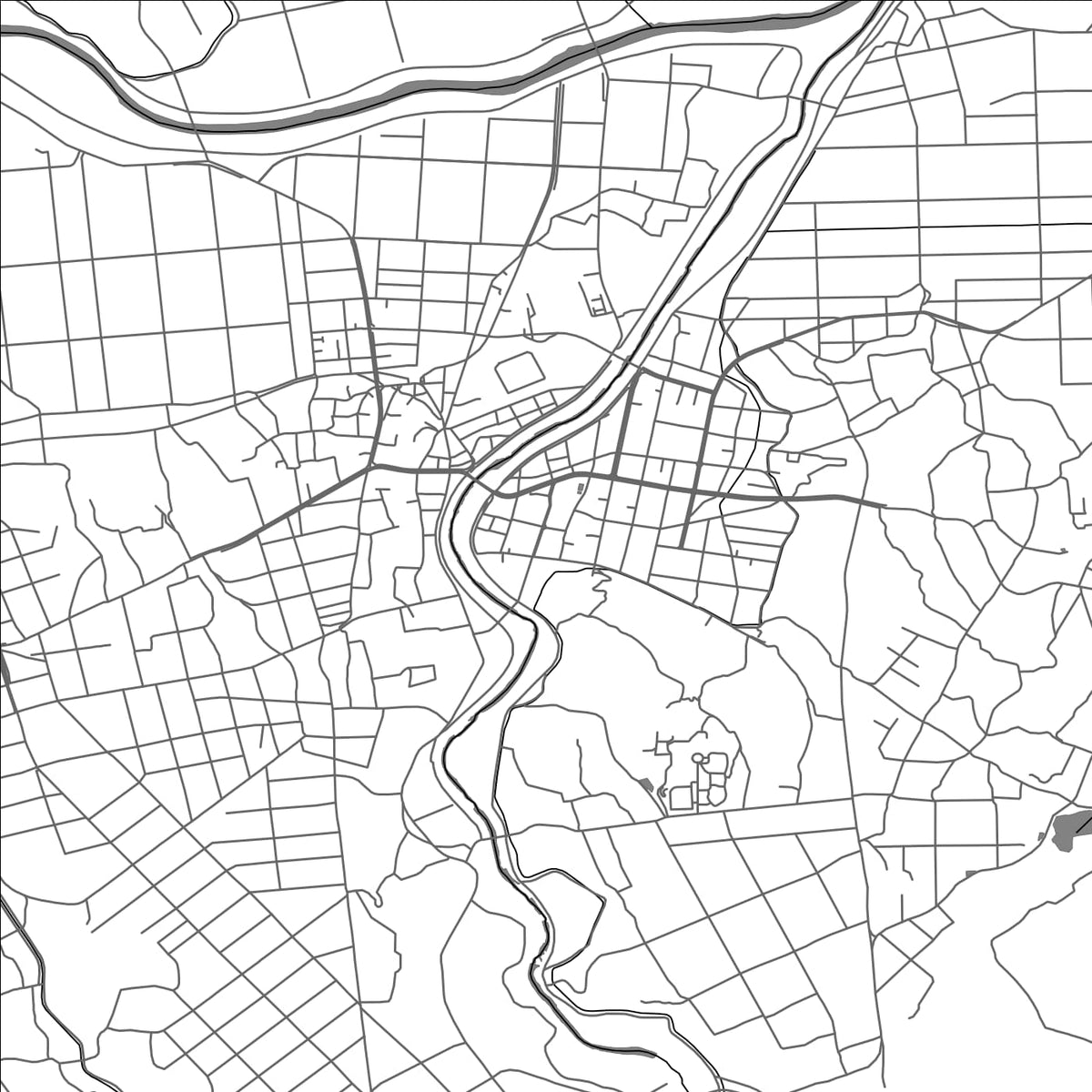 ROAD MAP OF KISANUKI, JAPAN BY MAPBAKES