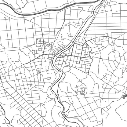ROAD MAP OF KISANUKI, JAPAN BY MAPBAKES
