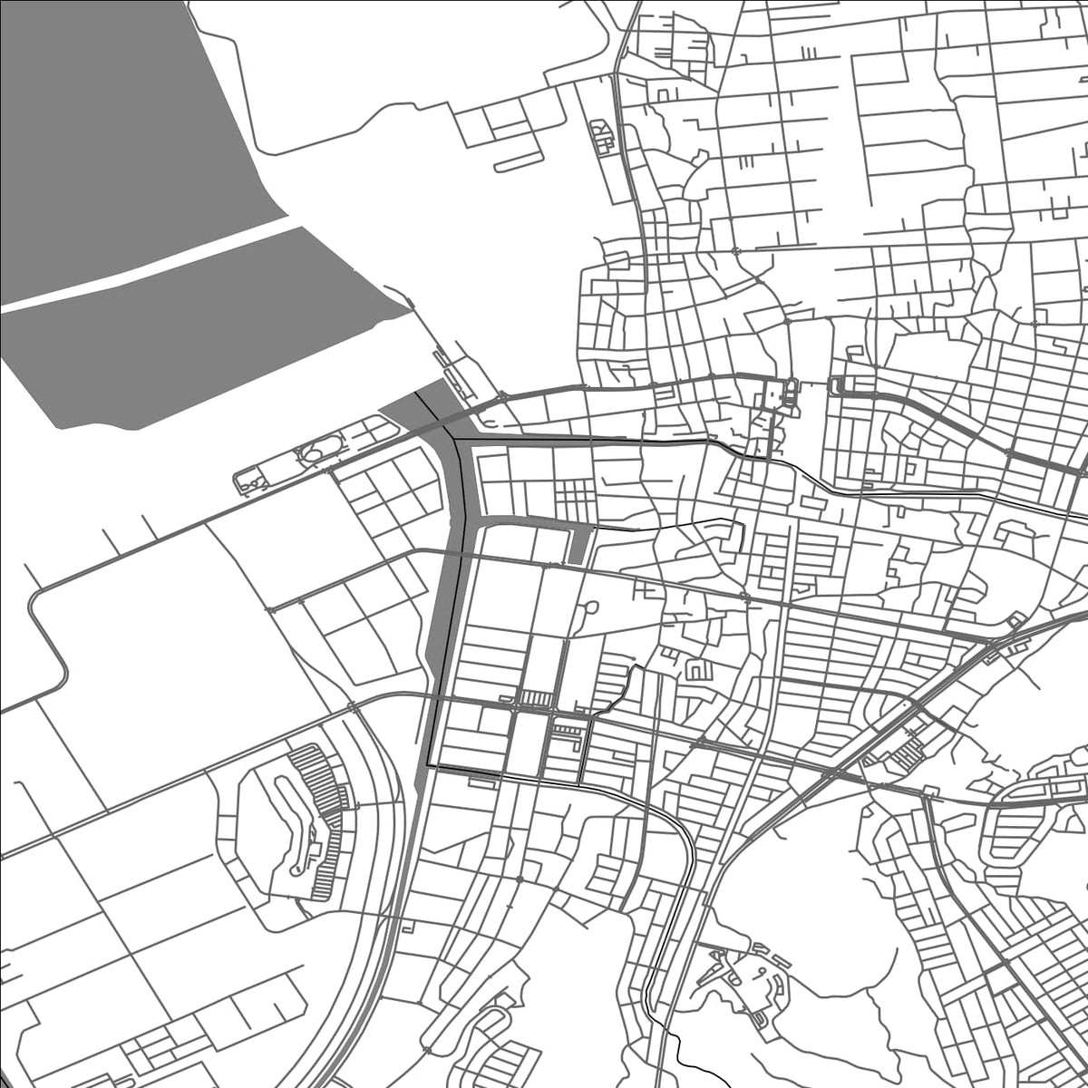 ROAD MAP OF KISARAZU, JAPAN BY MAPBAKES