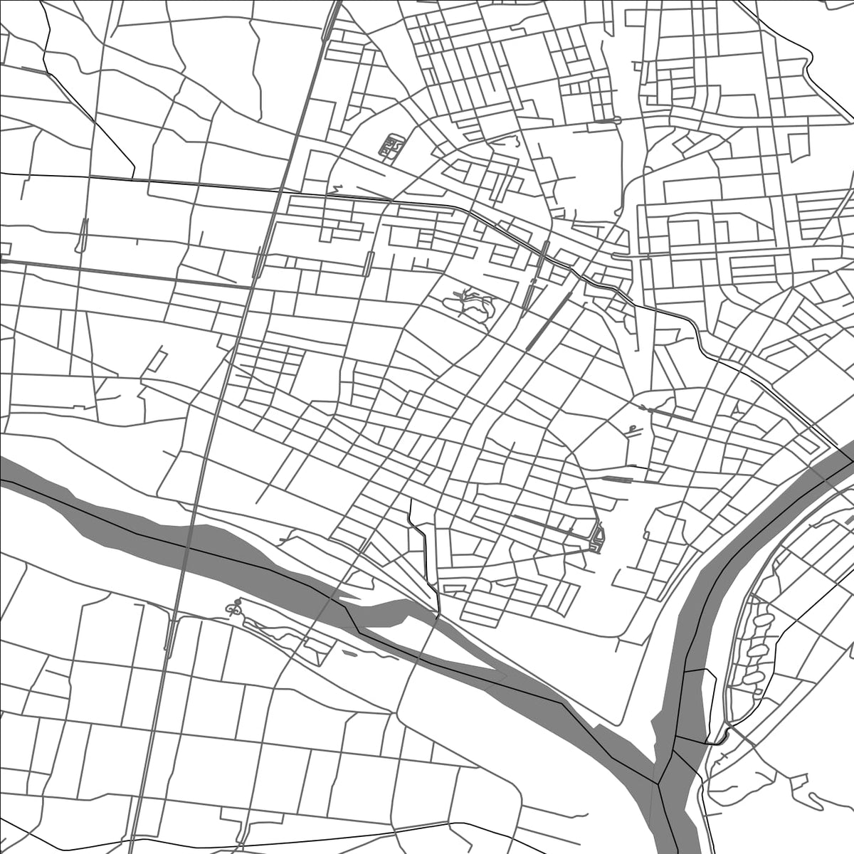 ROAD MAP OF KITAKAMI, JAPAN BY MAPBAKES