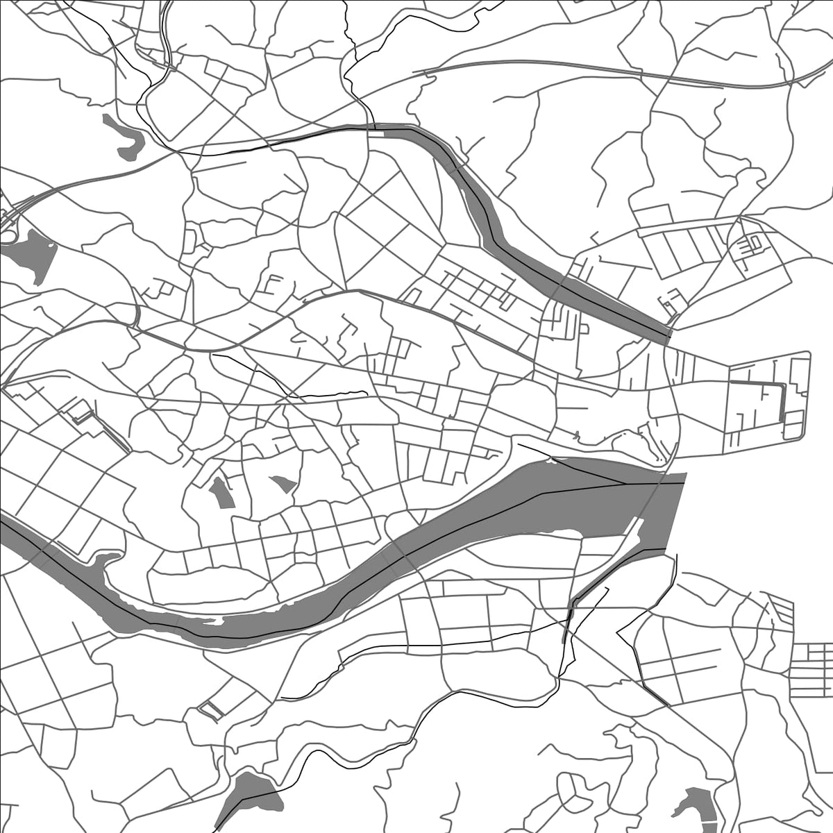 ROAD MAP OF KITSUKI, JAPAN BY MAPBAKES