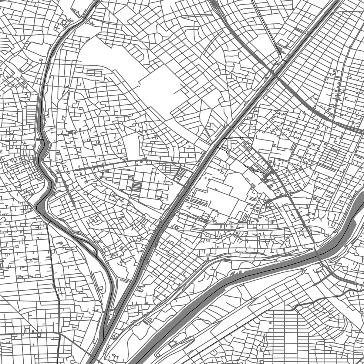 ROAD MAP OF KIYOSU, JAPAN BY MAPBAKES