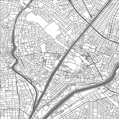 ROAD MAP OF KIYOSU, JAPAN BY MAPBAKES