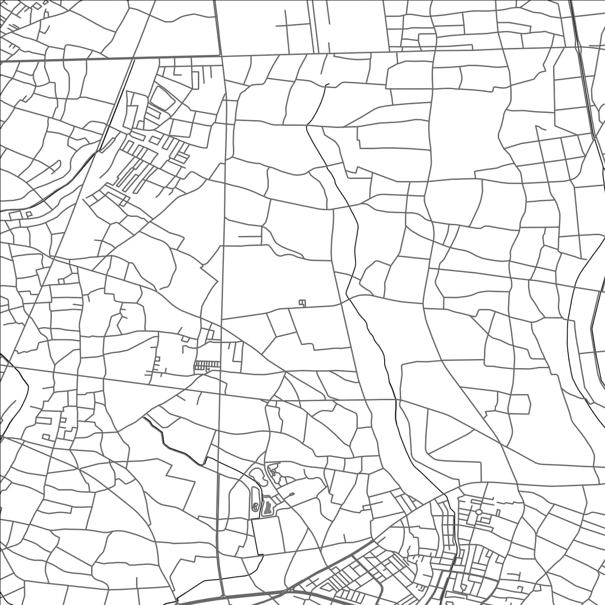ROAD MAP OF KOGA IBARAKI, JAPAN BY MAPBAKES