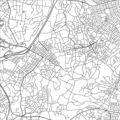 ROAD MAP OF KOJA, JAPAN BY MAPBAKES