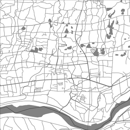 ROAD MAP OF KOKAWA, JAPAN BY MAPBAKES