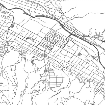ROAD MAP OF KONAN, JAPAN BY MAPBAKES