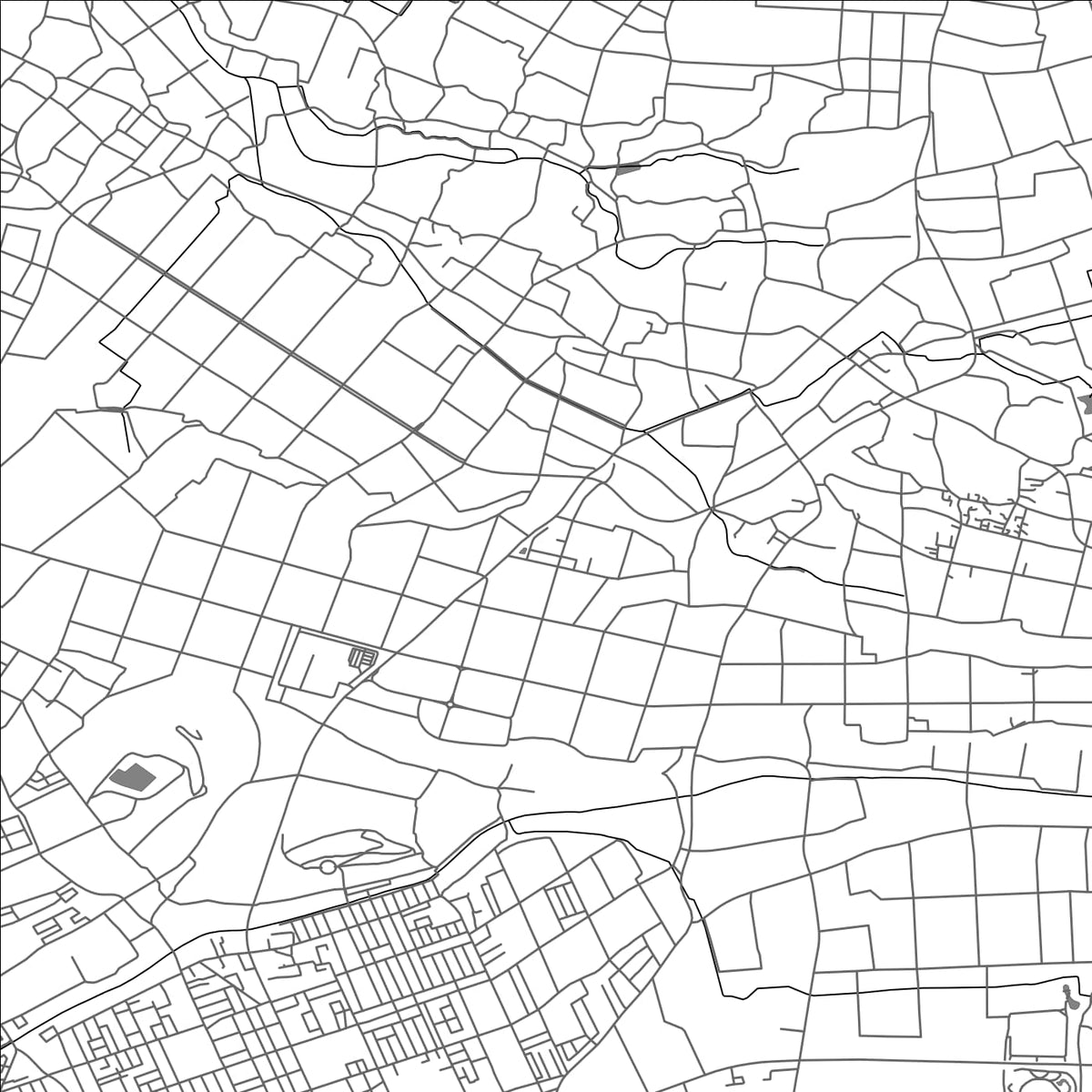 ROAD MAP OF KOSHI KUMAMOTO, JAPAN BY MAPBAKES