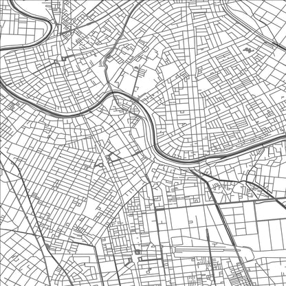 ROAD MAP OF KOSHIGAYA, JAPAN BY MAPBAKES