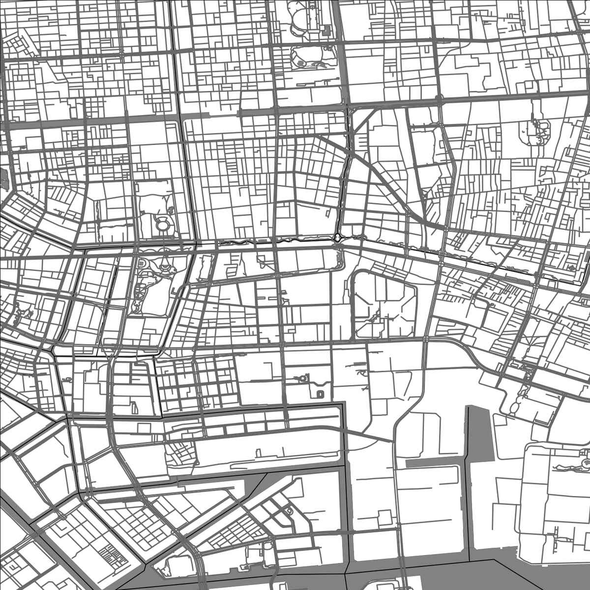 ROAD MAP OF KOTO CITY, JAPAN BY MAPBAKES