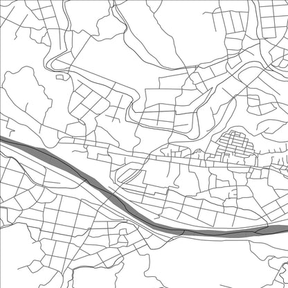ROAD MAP OF KUNITOMI, JAPAN BY MAPBAKES
