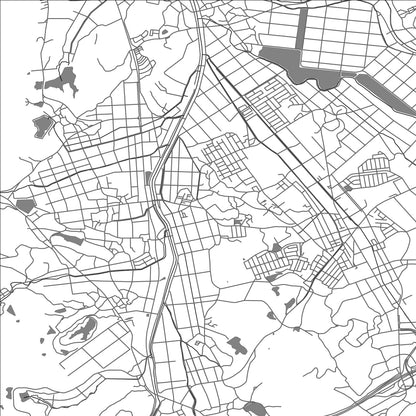 ROAD MAP OF KURATE, JAPAN BY MAPBAKES