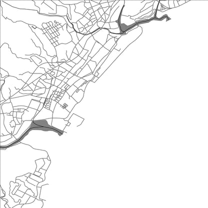 ROAD MAP OF KUROSHIO, JAPAN BY MAPBAKES