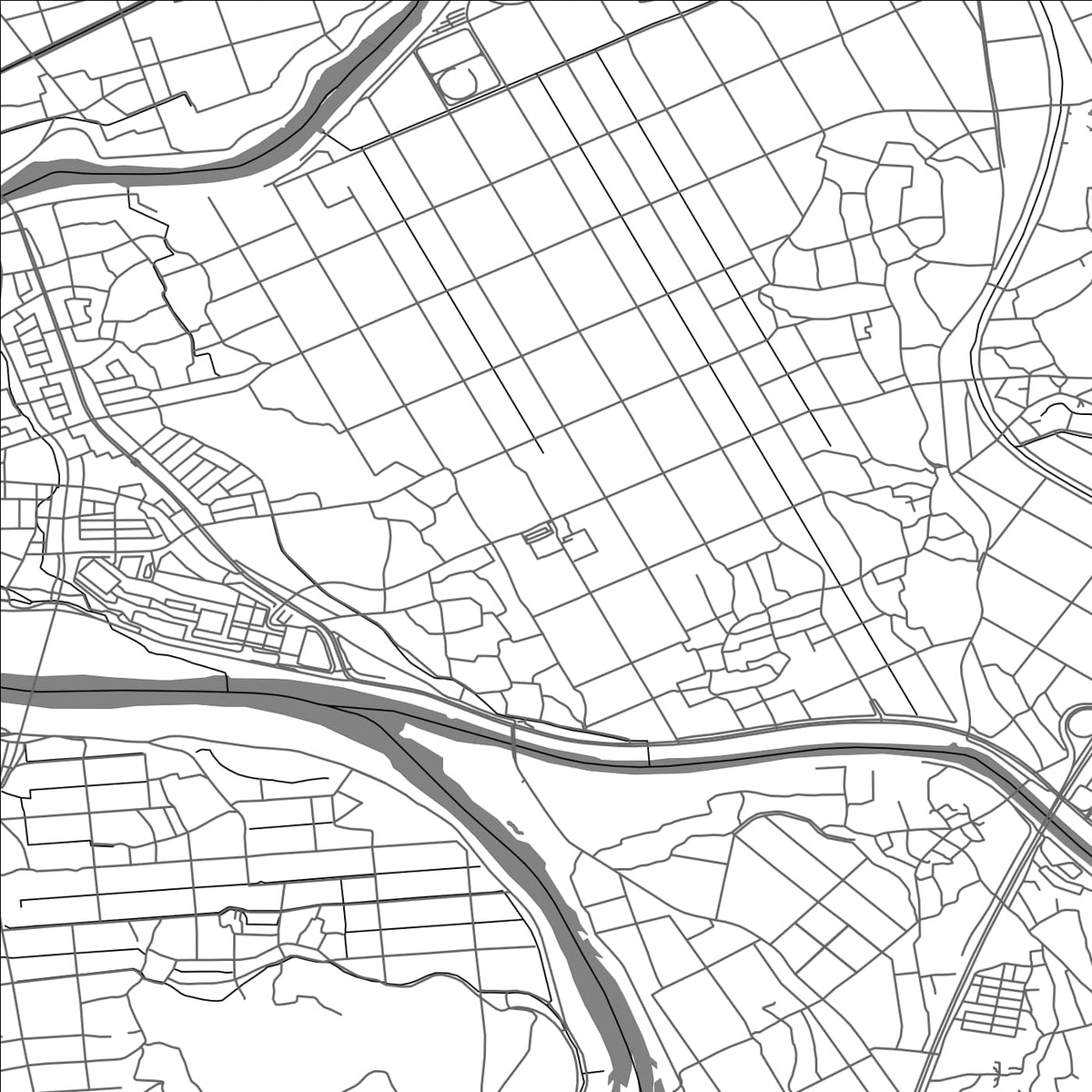 ROAD MAP OF KUSHIJIMA, JAPAN BY MAPBAKES