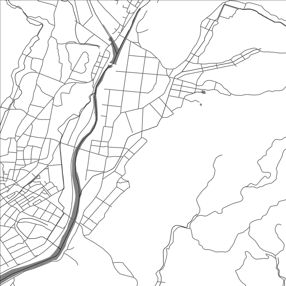 ROAD MAP OF KUSHIMA, JAPAN BY MAPBAKES