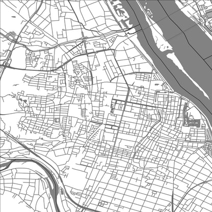 ROAD MAP OF KUWANA, JAPAN BY MAPBAKES