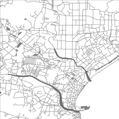 ROAD MAP OF MAEBARA, JAPAN BY MAPBAKES