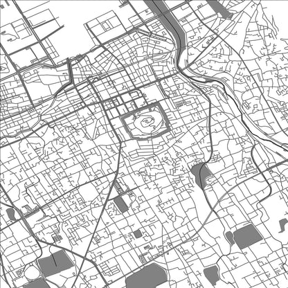 ROAD MAP OF MARUGAME, JAPAN BY MAPBAKES