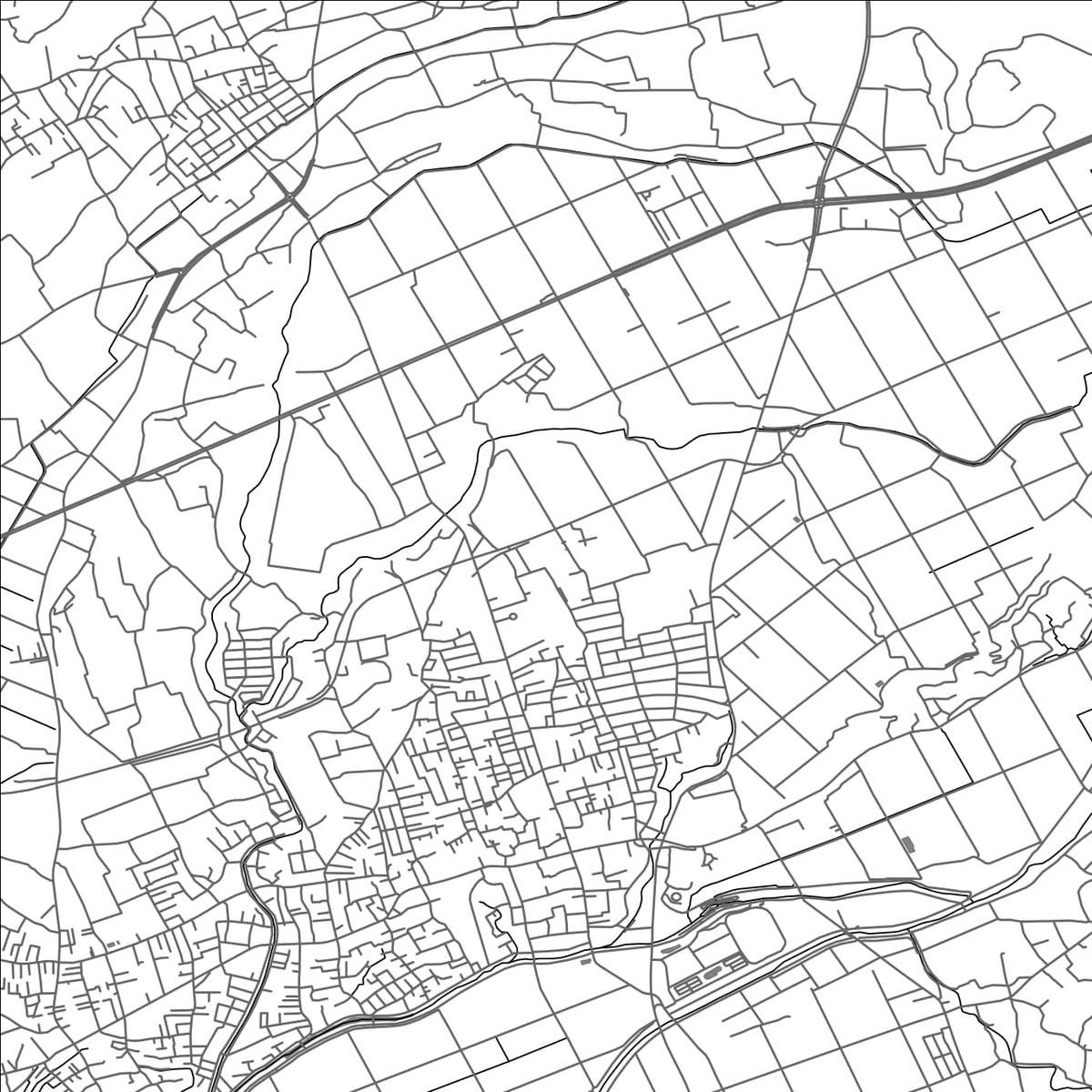 ROAD MAP OF MASHIKI, JAPAN BY MAPBAKES