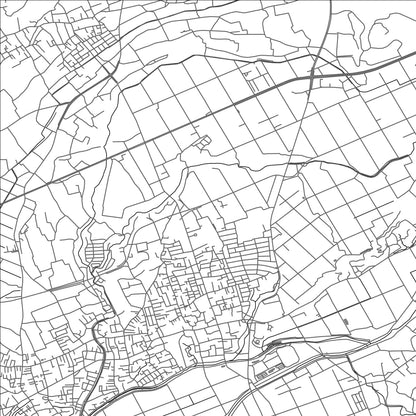ROAD MAP OF MASHIKI, JAPAN BY MAPBAKES