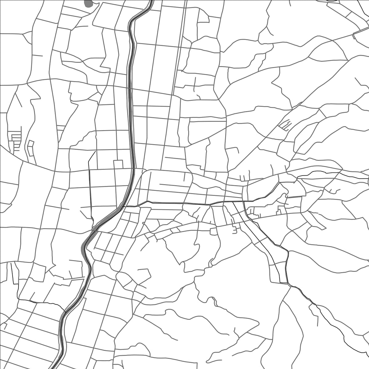 ROAD MAP OF MASHIKO, JAPAN BY MAPBAKES