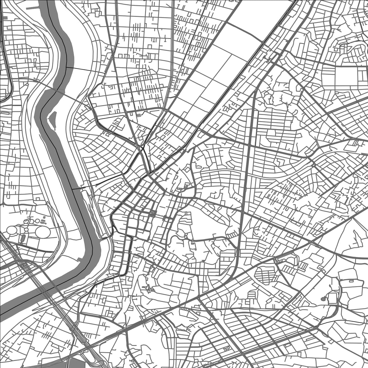 ROAD MAP OF MATSUDO, JAPAN BY MAPBAKES