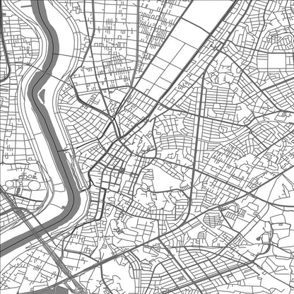 ROAD MAP OF MATSUDO, JAPAN BY MAPBAKES