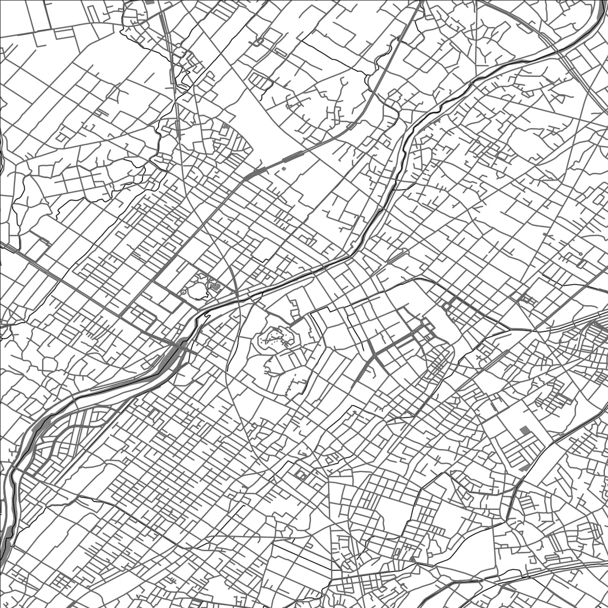 ROAD MAP OF MATSUZAKA, JAPAN BY MAPBAKES