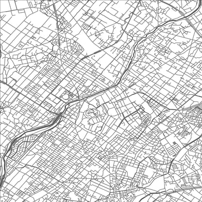 ROAD MAP OF MATSUZAKA, JAPAN BY MAPBAKES