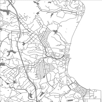 ROAD MAP OF MIHAMA, JAPAN BY MAPBAKES