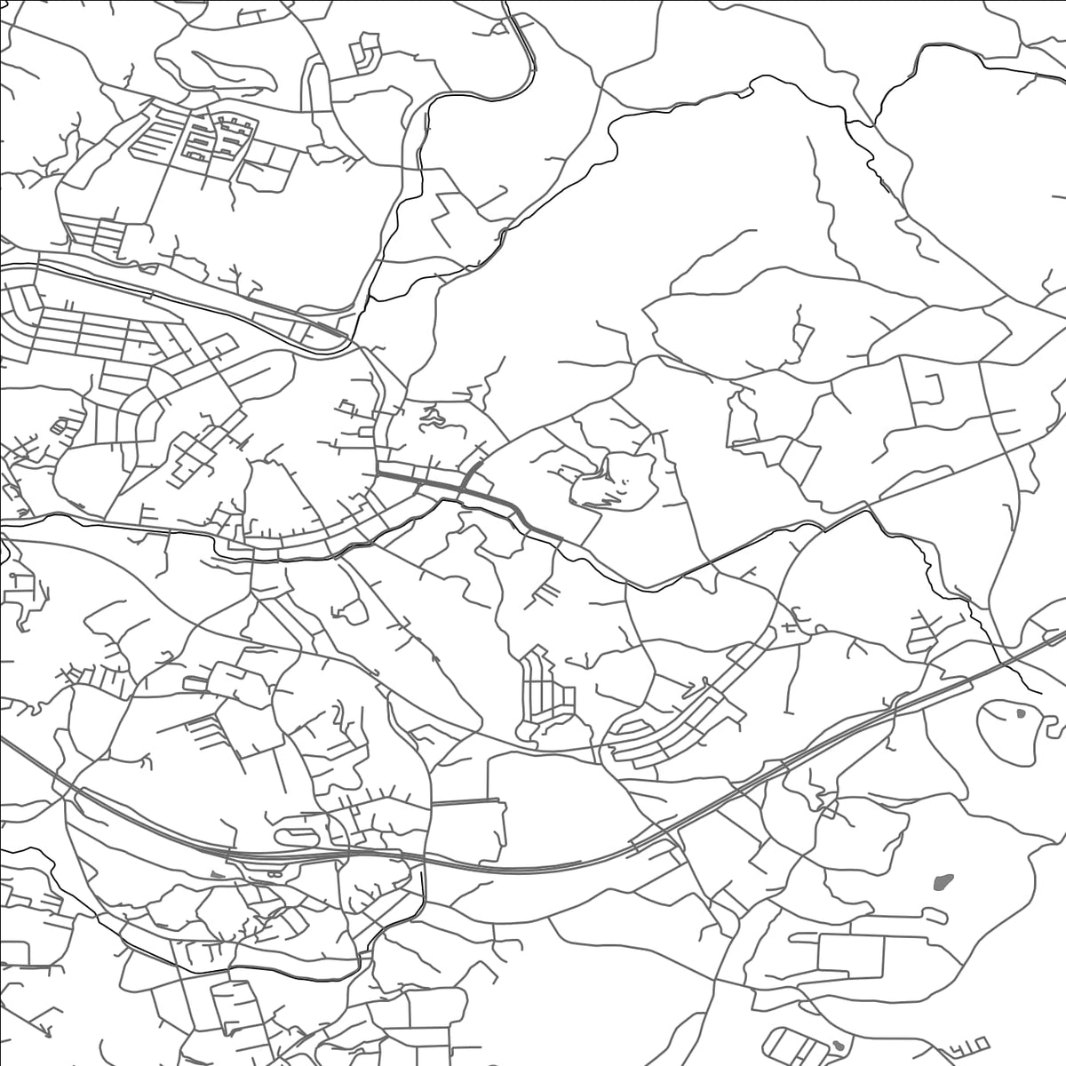 ROAD MAP OF MIHARU, JAPAN BY MAPBAKES