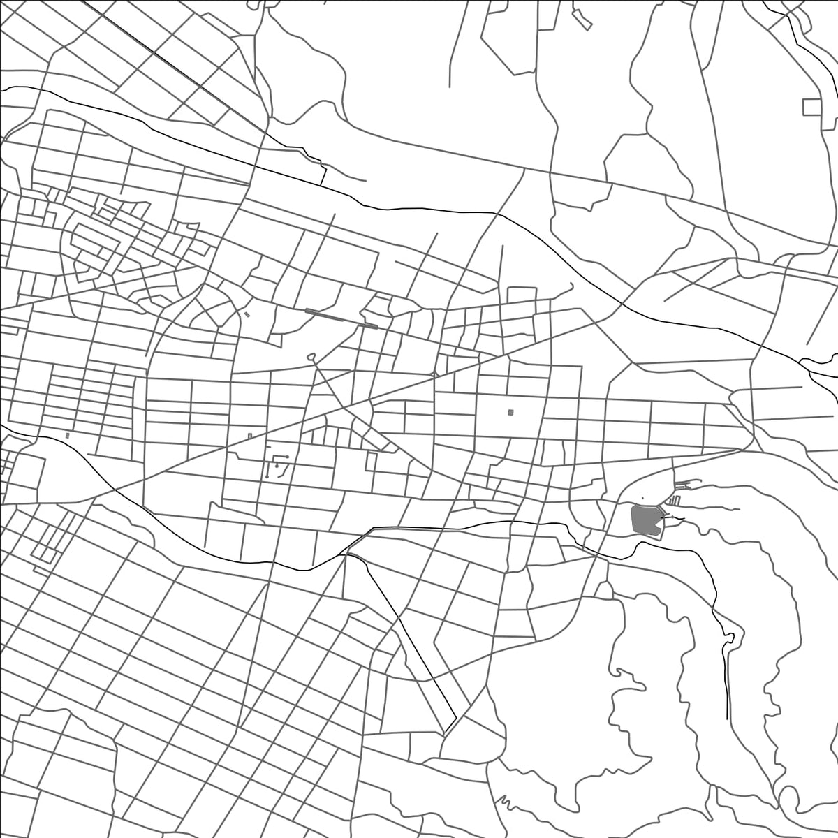 ROAD MAP OF MIMATA, JAPAN BY MAPBAKES