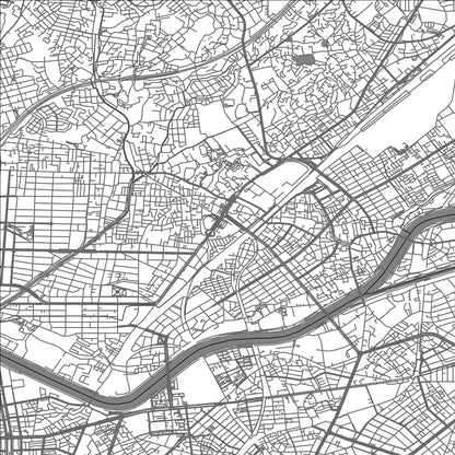 ROAD MAP OF MINAMISUITA, JAPAN BY MAPBAKES