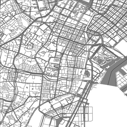 ROAD MAP OF MINATO, JAPAN BY MAPBAKES