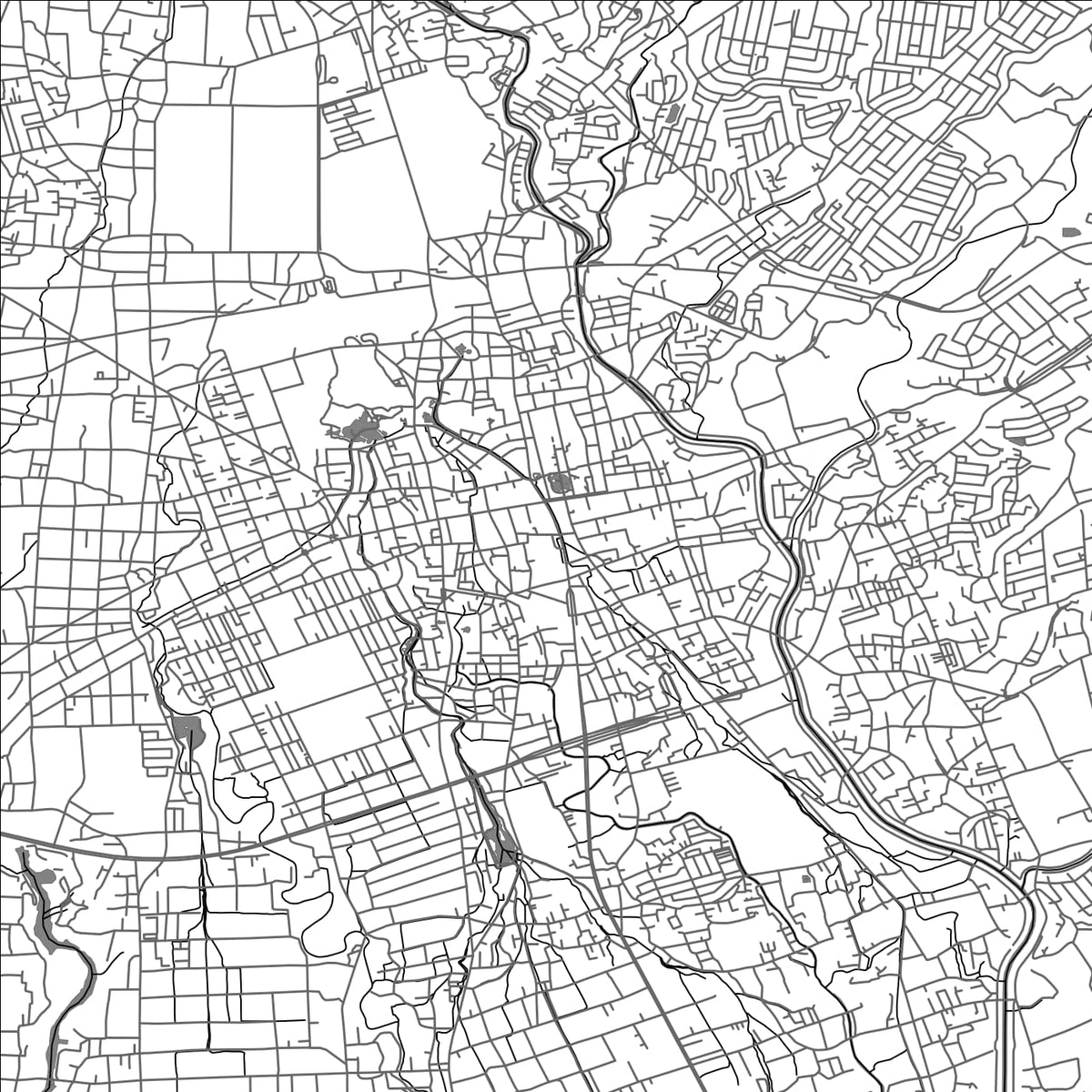 ROAD MAP OF MINESHITA, JAPAN BY MAPBAKES