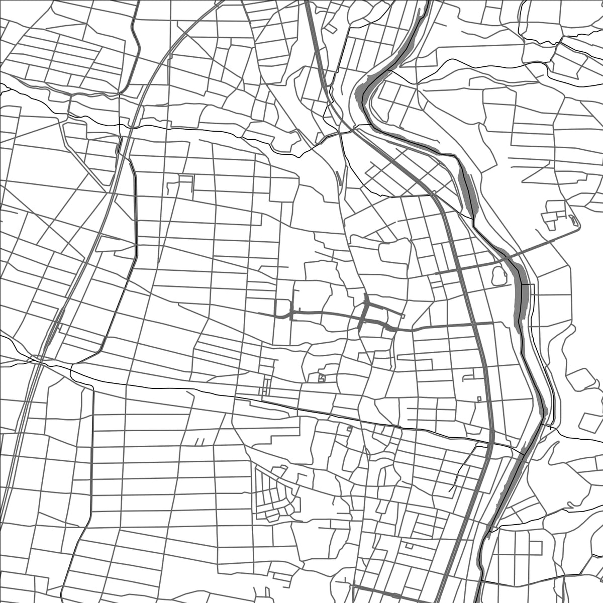 ROAD MAP OF MINOWA, JAPAN BY MAPBAKES