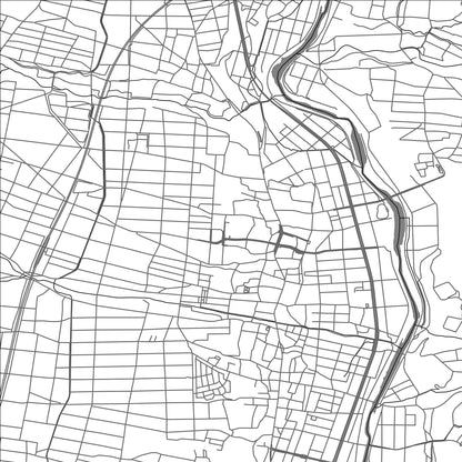 ROAD MAP OF MINOWA, JAPAN BY MAPBAKES