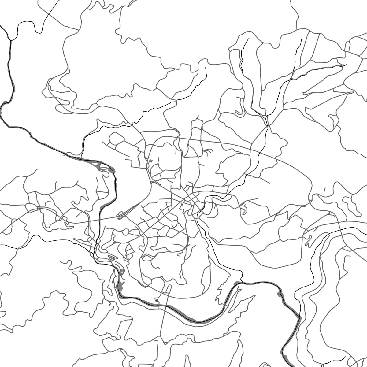 ROAD MAP OF MITAI, JAPAN BY MAPBAKES