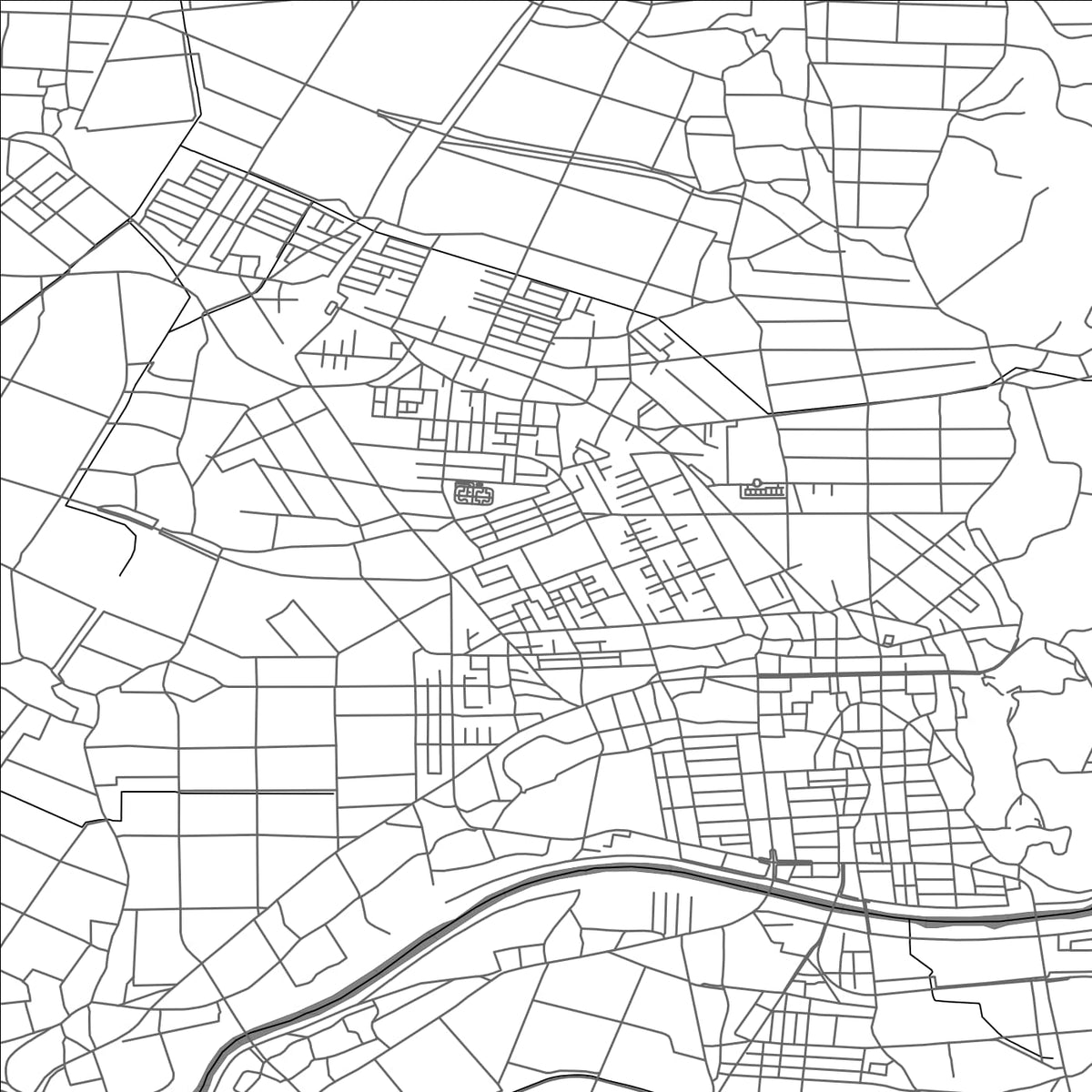 ROAD MAP OF MITSUKE, JAPAN BY MAPBAKES