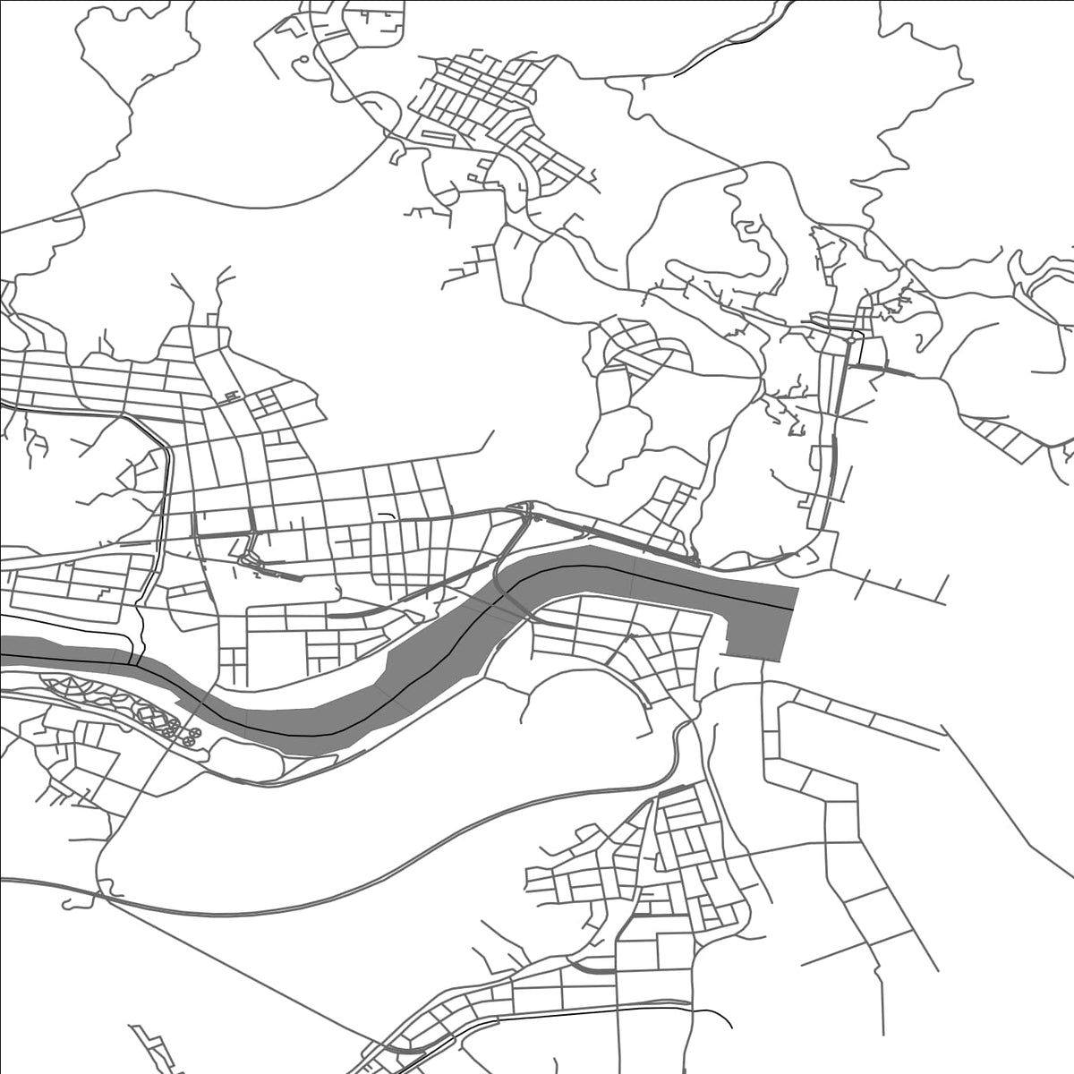 ROAD MAP OF MIYAKO, JAPAN BY MAPBAKES