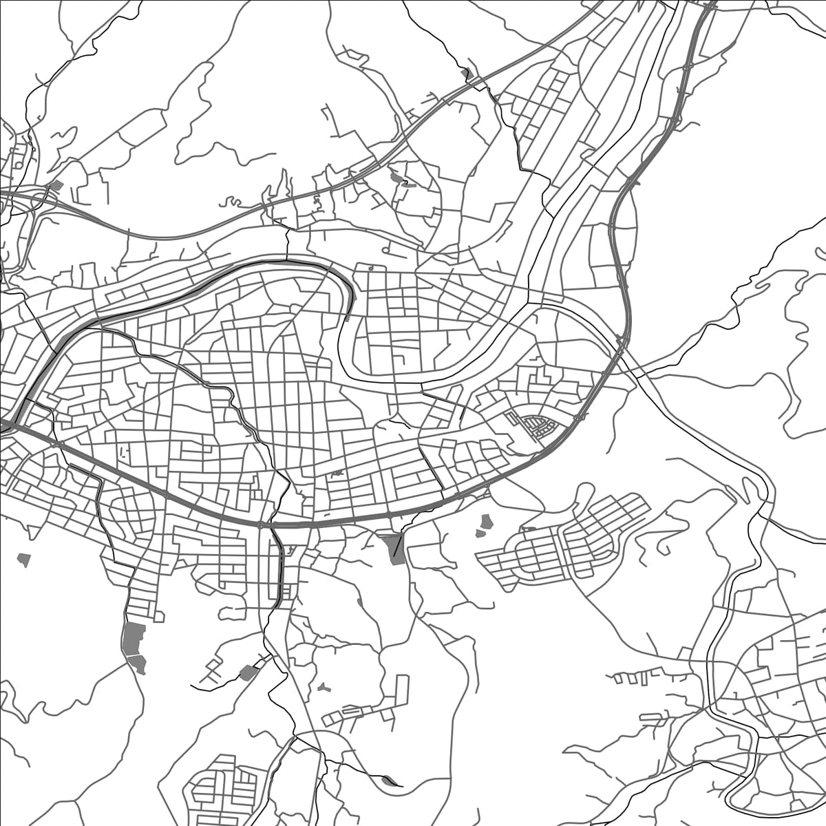 ROAD MAP OF MIZUNAMI, JAPAN BY MAPBAKES