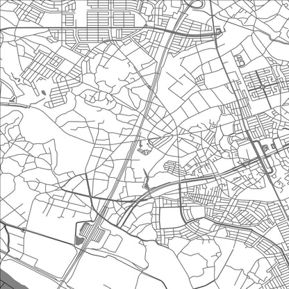 ROAD MAP OF MORIYA, JAPAN BY MAPBAKES