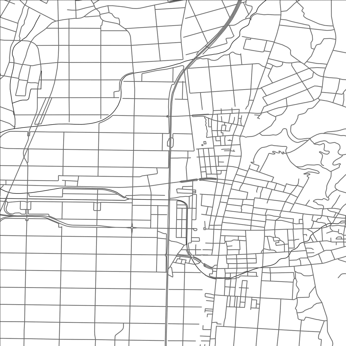 ROAD MAP OF MURAYAMA, JAPAN BY MAPBAKES