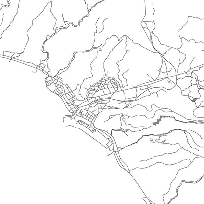 ROAD MAP OF MUROTO MISAKICHO, JAPAN BY MAPBAKES