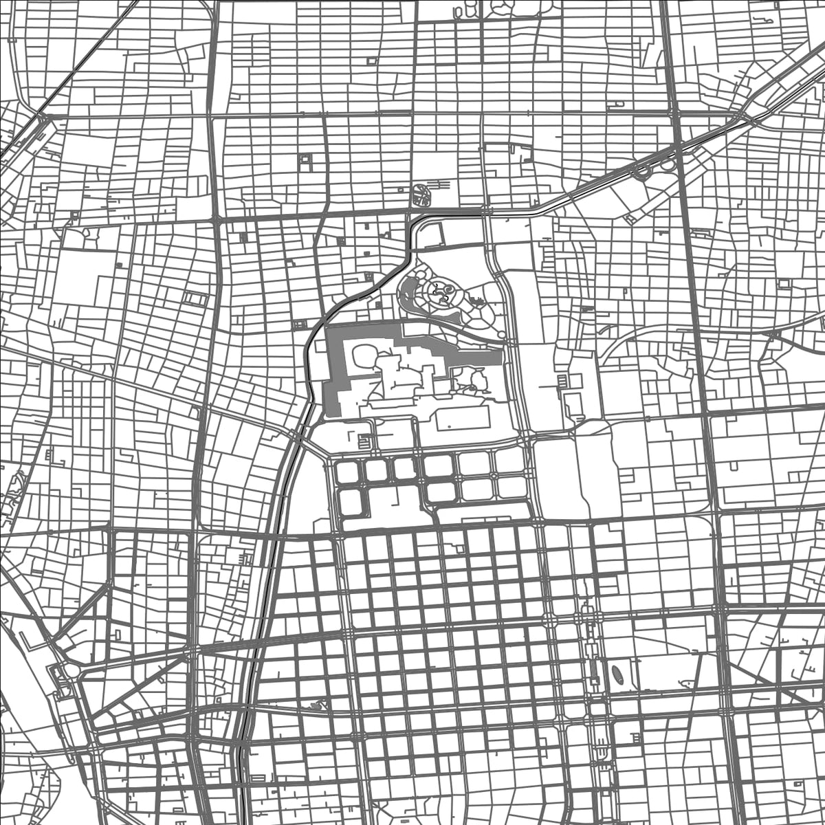 ROAD MAP OF NAGOYA, JAPAN BY MAPBAKES