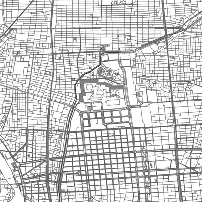 ROAD MAP OF NAGOYA, JAPAN BY MAPBAKES